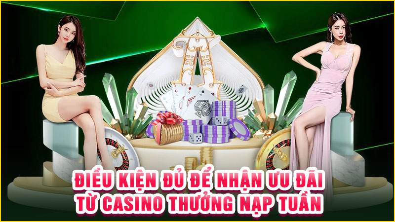 điều kiện đủ để nhận ưu đãi từ casino thưởng nạp tuần